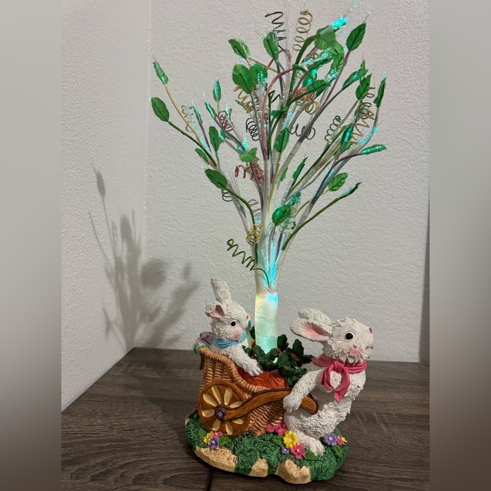 Vintage Fiber Optic Easter Bunny Tree | Cottontail Collections